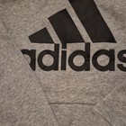 Adidas Men s Xl Gray Pullover Fleece Hoodie Logo Graphic Print Pocket