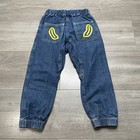 Bape A Bathing Ape Baby Milo Banana Joggers Denim Japan 110 Cm