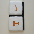  2 Pk  Team Issued Nike Tennessee Vols White Wristbands Player Exclusive Pe