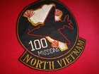 Vietnam War Us Air Force 100 Missions North Vietnam Patch