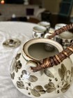 Japanese Teapot Set Built In Strainer Four Cups Vintage Tea Set Ceramic