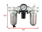 3 8    Npt Mid Flow Compressed Air In Line Filter Regulator Lubricator Oiler Combo