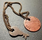 Original Wwii British Army Identity Tag M hutchison Dog Tag Key Chain Id