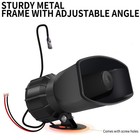 Loud Warning Alarm Siren Horn Loud Speaker Mic 7 Sound -24v For Home Car