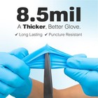 Raxwell Disposable Extended Cuff Nitrile Gloves   Heavy Duty Long Large 