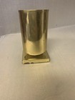 Vintage Mid Century Modern Solid Brass Eyeglass Holder Desk Pen Stand Mcm Cup