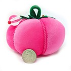 Dritz Large Pink Velvet Tomato Pin Cushion Pincushion - 5  Diameter 