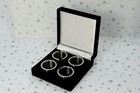 White Star Line 401 Engraved Cruise Ship Boat Napkin Holders X 4 Original Box  