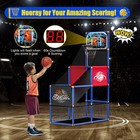 Kids Arcade Basketball Hoop With 4 Balls   Indoor Outdoor Single Shot Basketb   