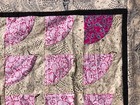Quilt Top Eyelet Fabric Quarter Circle Pink Black 61 X 62 Quality Fabric