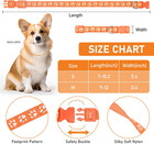 Puppy Collars  Super Soft Nylon Adjustable Whelping Id Bands  Footprint Pattern