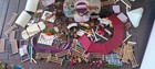 Huge Lot Of Schleich Horses   Parts  Misc  Pieces Of Playsets Riders Accessories