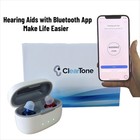 Bluetooth Rechargeable Hearing Aids For Seniors App Control With Noise Reduction