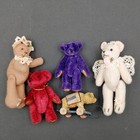 Miniature Teddy Bears Set-5 Items Many Are Jointed Various Colors Bb22 0ca3741