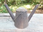 9 5  Wide Antique Double Burner Miner s Lamp Lantern