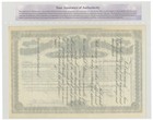 Stock Certificate Signed By Collis P  Huntington - One Of  the Big Four 