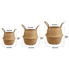  Woven Seagrass Belly Basket For Storage Plant Pot Basket And Small Original