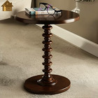 Handcrafted Wood Accent Table Farmhouse Style  22  Height Side Table Home Decor