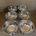 6 Vtg Wm  Rogers Tableware Antique Silver Plate Footed Ice Cream Dessert Dishes