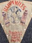 Rare Old Antique 1920s Advertising Rexall Milk Of Magnesia Tooth Paste Kite Sign