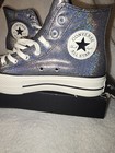 Converse Ctas Lift Hi Chuck Taylor All Star Glitter Black High Top A14519c