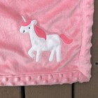 Carters Child Of Mine Soft Plush Baby Girl Blanket 30  X 40  Pink Unicorn