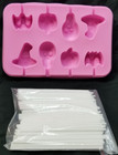 2 Pack Pink Halloween Lollipop Candy Silicone Mold