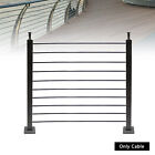 Cable Railing Kit T316 200ft Black Stainless Steel Wire Rope Cable Strand 1 8 