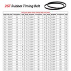 2mm Pitch 2gt Rubber Timing Belt Closed Loop 6mm 10mm Width For Cnc  3d Printer