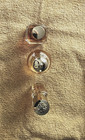 3 Empty Perfume Bottle Lot  Various Shapes  Collectible Vintage Miniatures Euc