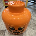 Lego Halloween Large Storage Head Container Orange Jack-o-lantern 4 