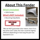 2015 Ford Fiesta Driver Left Fender Red Oem Used 4dr Sed Local Pickup Only