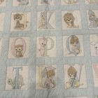 Precious Moments Alphabet Abc Handmade Baby Crib Quilt Blanket 33x45