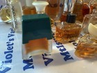 21 Vintage Miniature Glass Perfume Bottle Van Cleef Chanel Krizia Nipon Sinan
