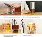 Portable Double Insulated Glass Tea Infuser Travel Tumbler Water Bottle