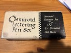 Osmiroid Lettering Pen Set Fountain Pen And 6 Nibs Calligraphy In Box Vintage