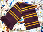 Wizard Potter Academy House Red   Gold Costume  Soft Warm Thicken Cosplay Scarf