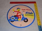 Vintage 56 Reddy Kilowatt Electric Scooter 11 3 4  Porcelain Metal Gasoline Sign