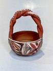 Vintage Isleta Pottery Basket