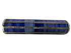 Vintage Blue Slag Glass Kaleidoscope Suncatcher Prism Tube 6 5   