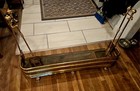 Pierced English Brass Fireplace With  Lion Paw Feet