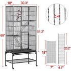69   Large Bird Parrot Cage Cockatiel Conure Cacique Pionus W stand   Two Doors