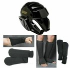 Taekwondo Sparring Gear Set Head Forearm Shin Instep Guards Bag Pads Kids Adults