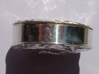 Vintage 925 Sterling Silver Pill Snuff Trinket Box Pendant Baby Child On A Swing