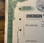 Vintage 1970 American Telephone Telegraph Company Cancelled Stock Certificate