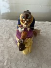 Rare Vtg Disney Beauty And The Beast Ceramic Glazed Teapot Belle Beast Chip 