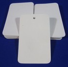 100 White Unstrung Blank Garment Merchandise Price Tags Large 1 3 4 W X 2 7 8  H