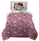 Hello Kitty Wild Jungle Kids 2pc Reversible Twin full Comforter Set-w13270974866