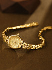 Dainty Gold Vintage Style Watch Women Elegant Lightweight Bracelet Watch Gift