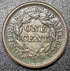 1846 Braided Hair Large Cent 1c Tall Date N-12 Lds Obverse Cuds